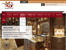 Tablet Screenshot of mastergranite.com